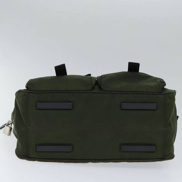 PRADA Hand Bag Nylon Khaki Auth 72642 - Picture 5 of 16
